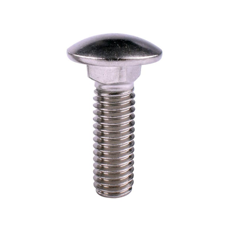 VAMUOEFL 3/8-16 x 2 Carriage Bolts Screws, 18-8 Stainless Steel 304, Round Head, Square Neck, UNC Fully Machine Coarse Threaded,10Pcs - Image 5